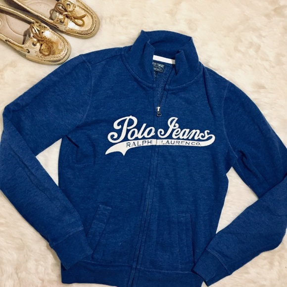 Polo Ralph Lauren Tops - Vintage Ralph Lauren Polo Jeans Zip-up Sweatshirt